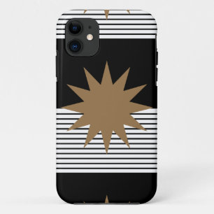 Capa Para iPhone Da Case-Mate Black White Colorblock e Brown Sun