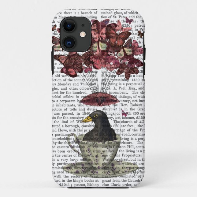 Capa Para iPhone Da Case-Mate Blackbird Em Teacup (Verso)