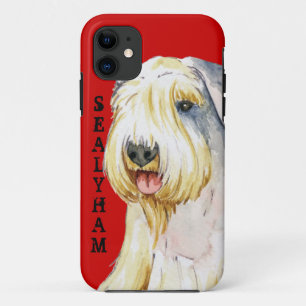 Capa Para iPhone Da Case-Mate Bloco da cor de Sealyham Terrier
