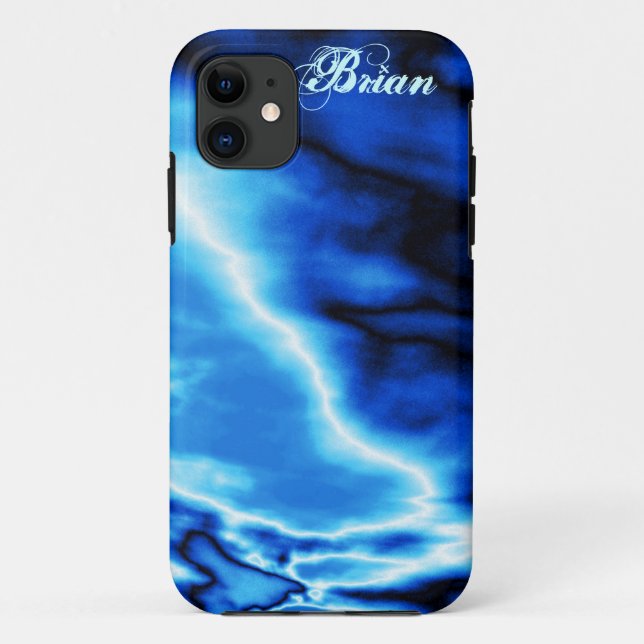 Capa Para iPhone Da Case-Mate Blue Clouds N Lightning iPhone 5 case (Verso)