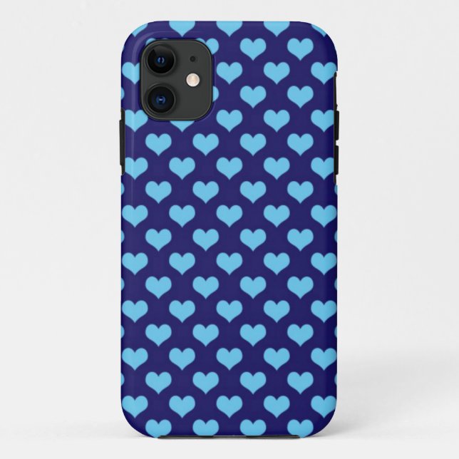 Capa Para iPhone Da Case-Mate Blue Love Hearts (Verso)