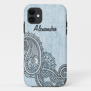 Capa Para iPhone Da Case-Mate Blue Mehndi Motif BT iPhone 5 Case