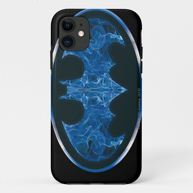 Capa Para iPhone Da Case-Mate Blue Smoke Bat Symbol (Verso)