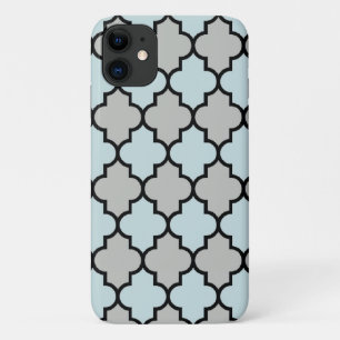 Capa Para iPhone Da Case-Mate Blue Trellis, Quatrefoil, Lattice marroquina