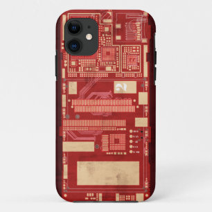 Capa Para iPhone Da Case-Mate Boart vermelho do circuito do PWB