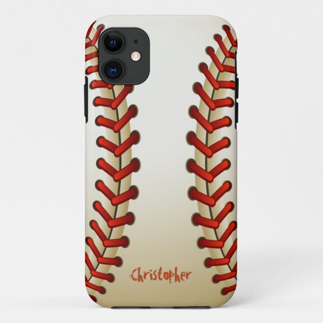 Capa Para iPhone Da Case-Mate Bola do basebol (Verso)