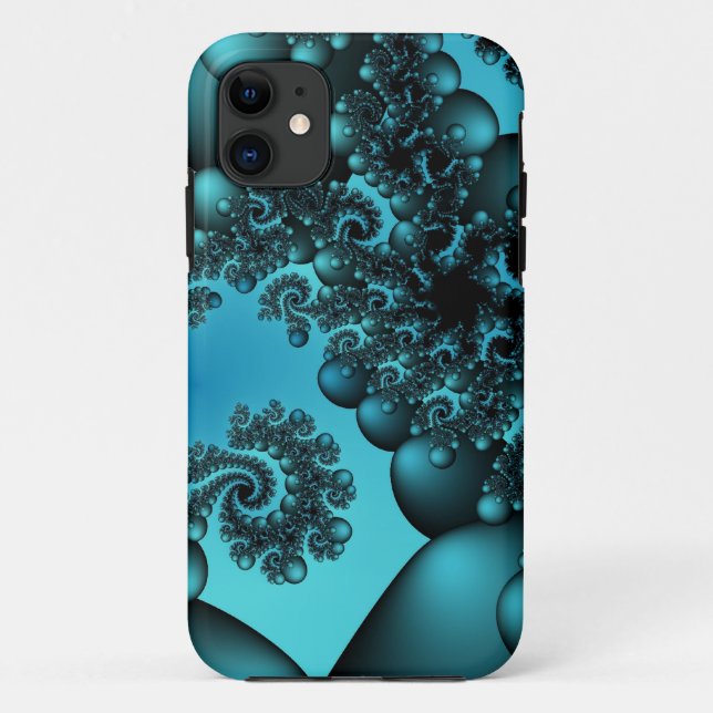 Capa Para iPhone Da Case-Mate bolhas azuis (Verso)