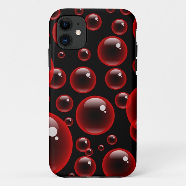 Capa Para iPhone Da Case-Mate Bolhas Vermelhas (Verso)
