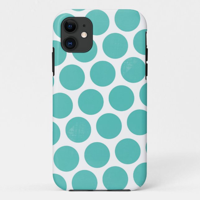 Capa Para iPhone Da Case-Mate Bolinhas azuis grandes (Verso)