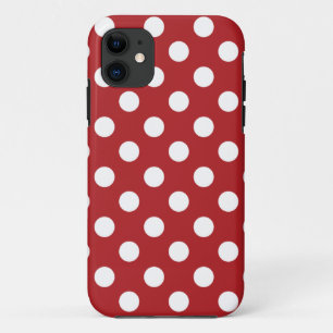 Capa Para iPhone Da Case-Mate Bolinhas brancas vermelhas