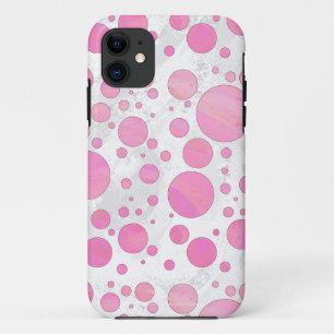 Capa Para iPhone Da Case-Mate Bolinhas cor-de-rosa do algodão doce
