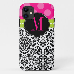 Capa Para iPhone Da Case-Mate Bolinhas e Damasco Monograma