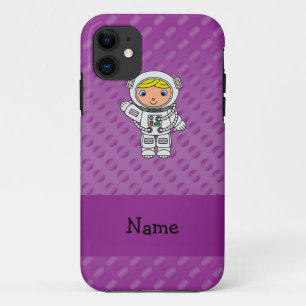 Capa Para iPhone Da Case-Mate Bolinhas roxas personalizadas astronautas