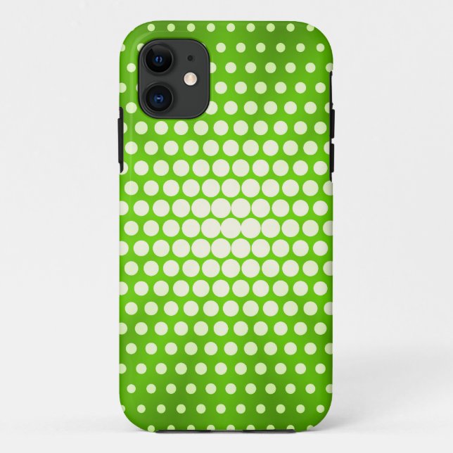 Capa Para iPhone Da Case-Mate Bolinhas Verde limão (Verso)