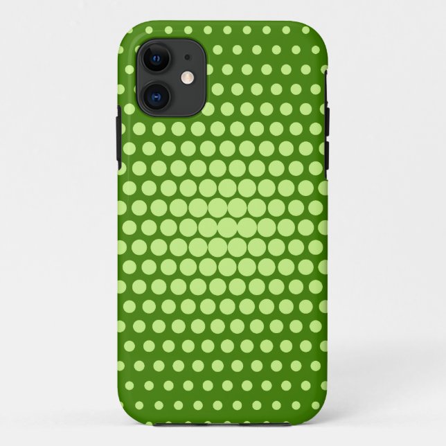 Capa Para iPhone Da Case-Mate Bolinhas Verde limão (Verso)