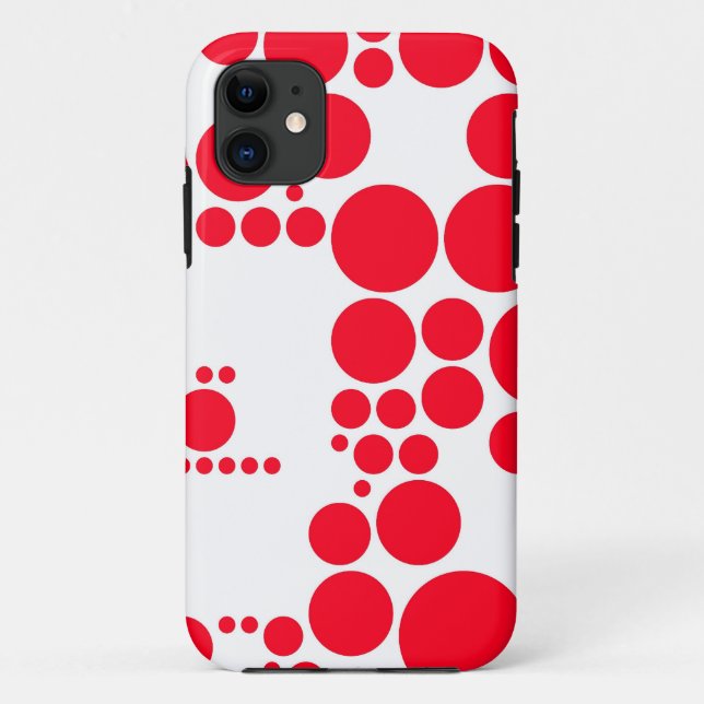 Capa Para iPhone Da Case-Mate Bolinhas vermelhas (Verso)