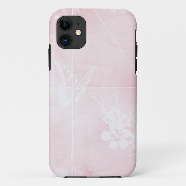 Capa Para iPhone Da Case-Mate Borboleta a rosa (Verso)
