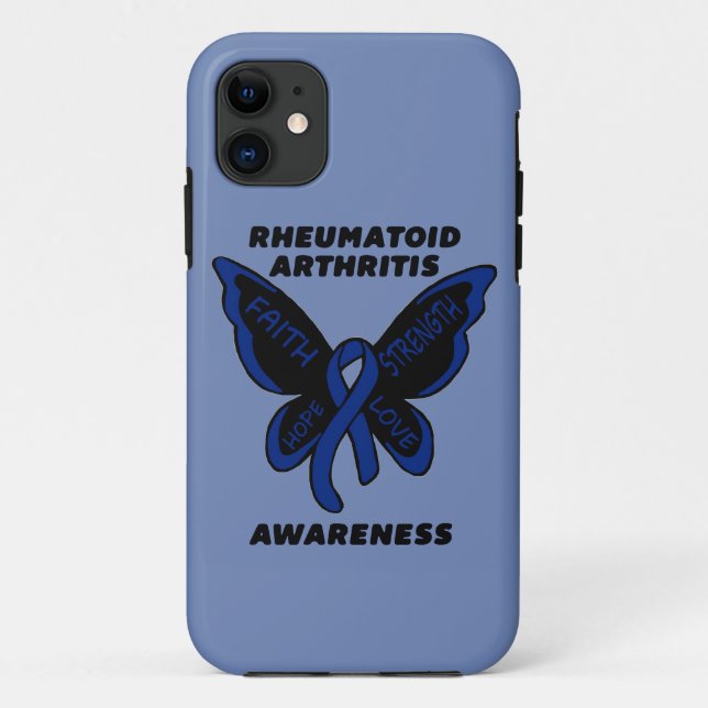 Capa Para iPhone Da Case-Mate Borboleta/artrite reumatóide da consciência… (Verso)