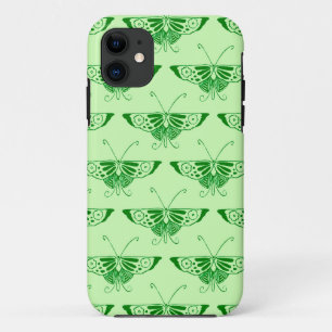 Capa Para iPhone Da Case-Mate Borboleta estilizado do art deco - verde esmeralda