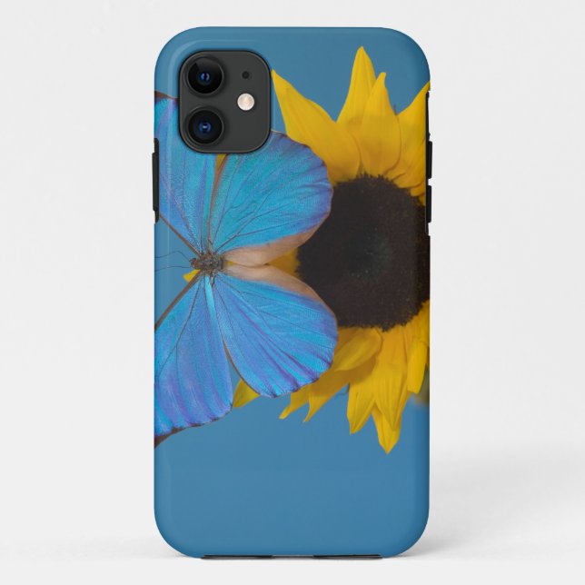 Capa Para iPhone Da Case-Mate Borboleta no Girassol (Verso)