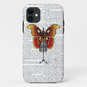 Capa Para iPhone Da Case-Mate Borboleta Vermelha E Amarela De Mannequin