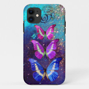CAPA PARA iPhone DA Case-Mate BORRACHAS AZUIS DE PINK PURPLE EM ESPUMANTES DOURA