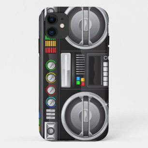 Capa Para iPhone Da Case-Mate botões de arco-íris retrô boombox ghetto master