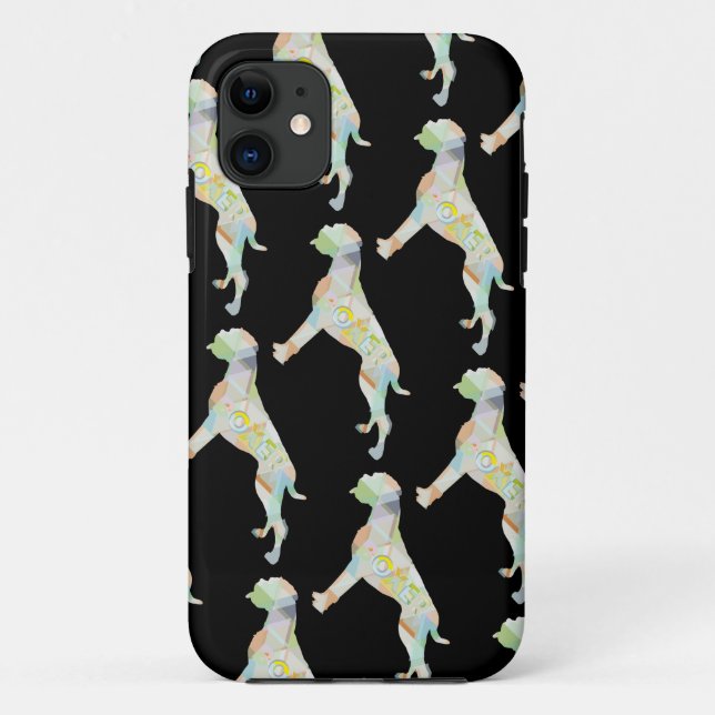 Capa Para iPhone Da Case-Mate Boxer Alemão Triangula (Verso)