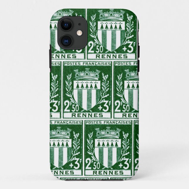 Capa Para iPhone Da Case-Mate Brasão Rennes, France (Verso)