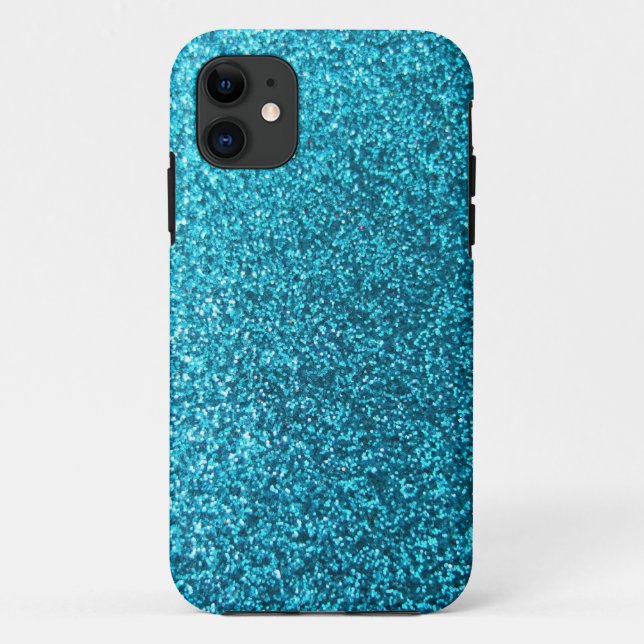 Capa Para iPhone Da Case-Mate Brilho azul do falso (Verso)