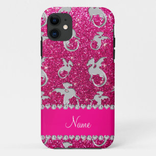 Capa Para iPhone Da Case-Mate Brilho de prata conhecido personalizado do rosa