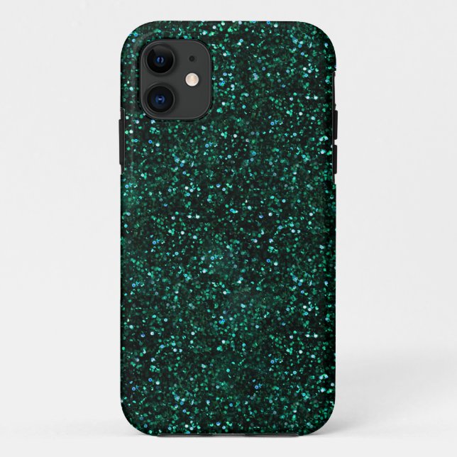 Capa Para iPhone Da Case-Mate Brilho escuro do verde azul de turquesa (Verso)