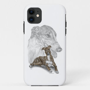 Capa Para iPhone Da Case-Mate Brindle Greyhound Dog Art