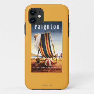 Capa Para iPhone Da Case-Mate British Railways Beach Cadeira e Ball Poster