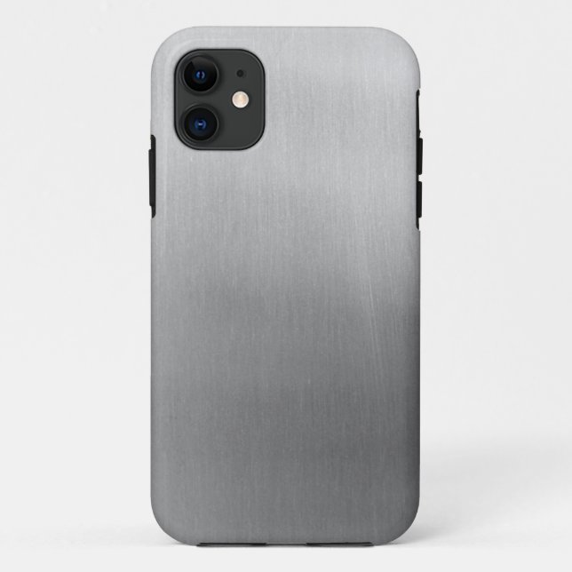 Capa Para iPhone Da Case-Mate Brushed steel (Verso)