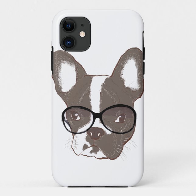 Capa Para iPhone Da Case-Mate Buldogue francês à moda (Verso)