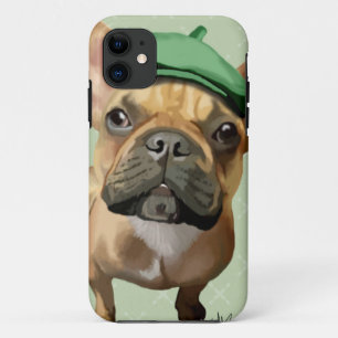 Capa Para iPhone Da Case-Mate Bulgue francês marrom com chapéu verde