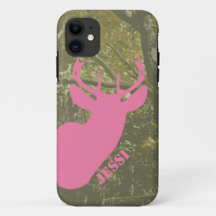 Capa Para iPhone Da Case-Mate Caça à Camo e à Cabeça de Cerveja Rosa iPhone