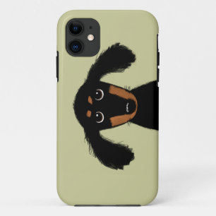 Capa Para iPhone Da Case-Mate Cachorrinho Dachshund Fofo de Cabelo Comprido