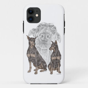 Capa Para iPhone Da Case-Mate Cães Doberman Negros