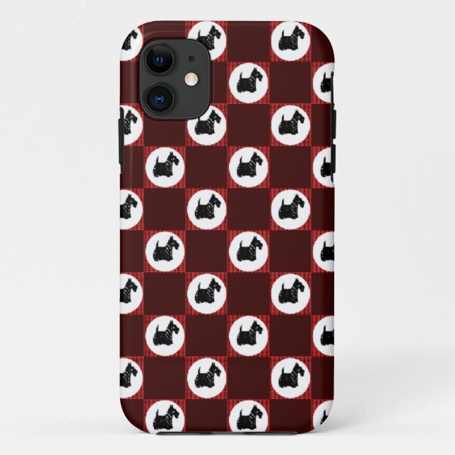 Capa Para iPhone Da Case-Mate Cães Scottie Cute (Verso)