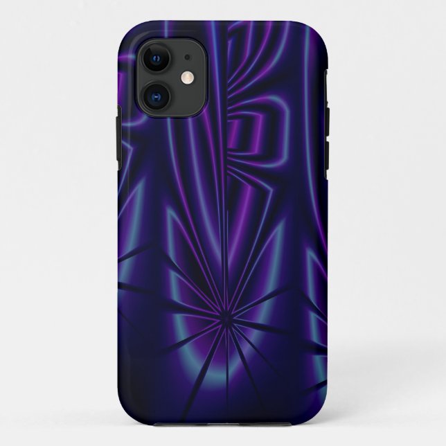 Capa Para iPhone Da Case-Mate Caixa abstrata moderna azul do iPhone 5 (Verso)