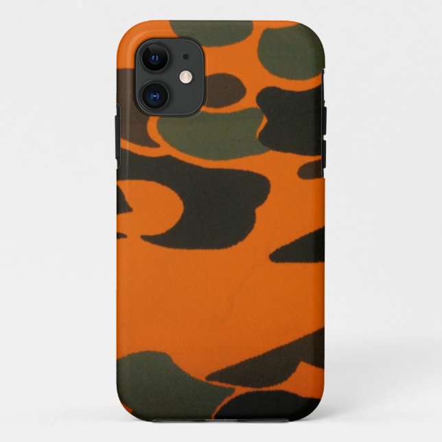 Capa Para iPhone Da Case-Mate Caixa alaranjada de Camo para o iPhone 5 (Verso)