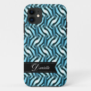 Capa Para iPhone Da Case-Mate Caixa azul do iPhone 5 do teste padrão do abstrat