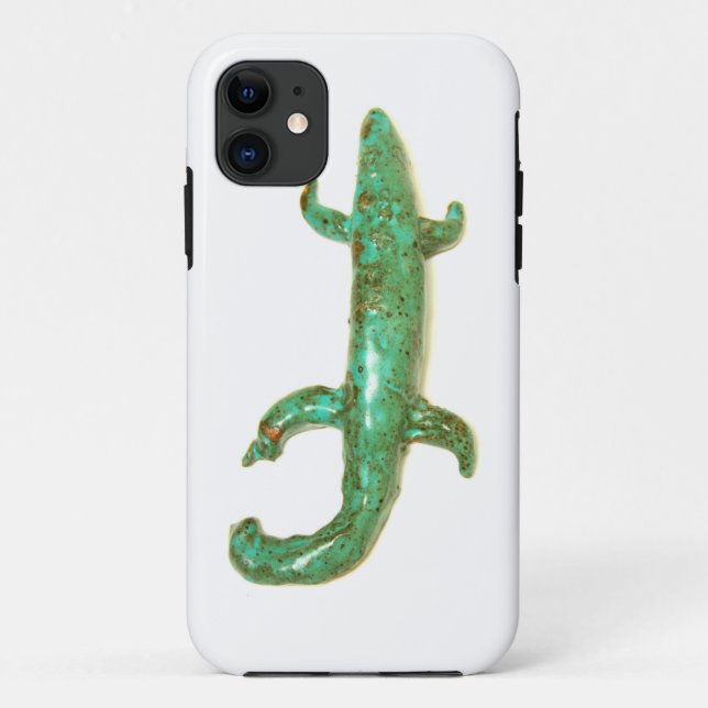 Capa Para iPhone Da Case-Mate caixa de lagarto verde (Verso)