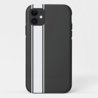 Caixa do Cinza & White Team Jersey Stripe iPhone 5
