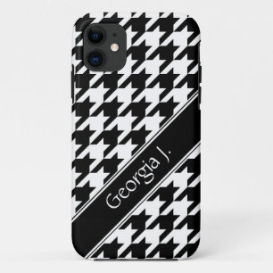 Capa Para iPhone Da Case-Mate Caixa feita sob encomenda preta & branca do iPhone