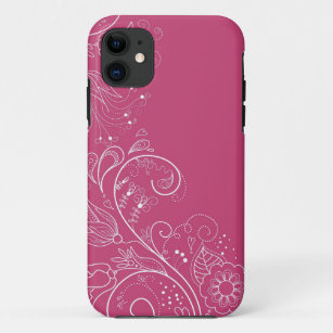 Capa Para iPhone Da Case-Mate Caixa floral lunática roxa do iPhone 5 de Paisley