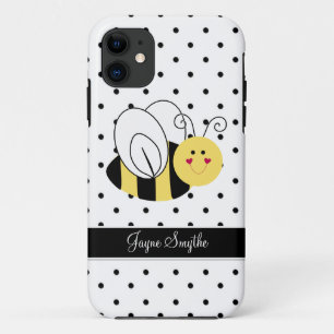 Capa Para iPhone Da Case-Mate Caixa personalizada bolinhas da abelha de rainha
