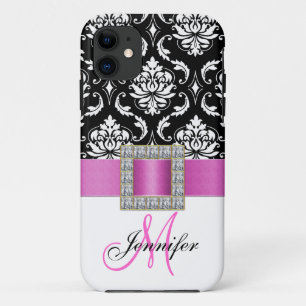 Capa Para iPhone Da Case-Mate Caixa preta cor-de-rosa personalizada do iPhone 5